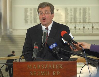 Miniatura: Komorowski nie chce się narzucać Kaczyńskiemu