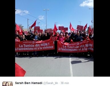 Miniatura: W Tunezji ruszył marsz przeciwko...