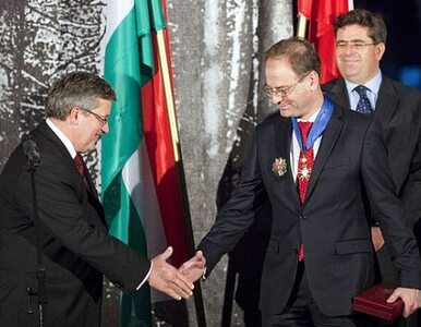 Miniatura: Komorowski odznaczył wicepremiera Węgier