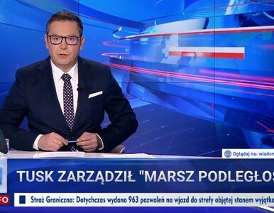 Miniatura: Wiec Tuska w „Wiadomościach”. TVP...