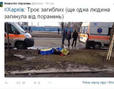 Miniatura: 4 zabitych w zamachu w Charkowie....
