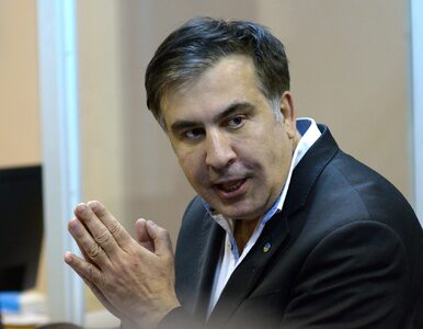 Miniatura: Saakaszwili przenoszony na odział...