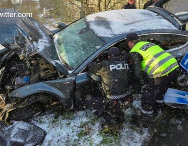 Miniatura: Norweski medalista IO rozbił auto i uciekł...