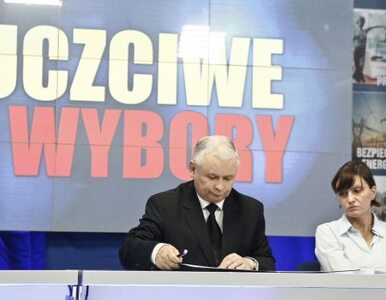 Miniatura: Żeby wybory były uczciwe. Kaczyński...