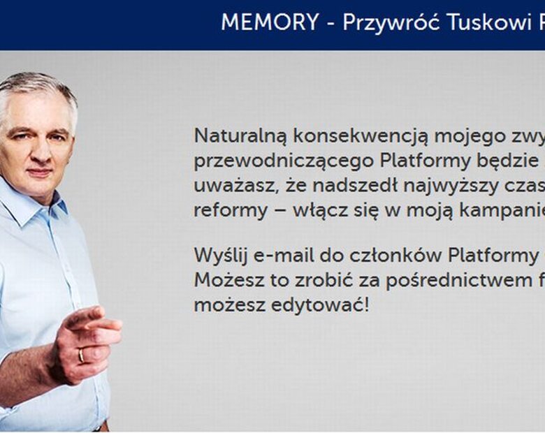 Miniatura: Gowin chce "przywrócić pamięć Tuskowi". Grą