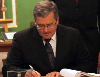 Miniatura: Komorowski podpisał nowelizację ustawy...