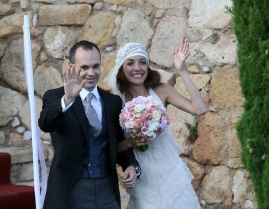Miniatura: Iniesta wziął ślub w zamku - i wyprawił...