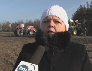 Miniatura: Renata Beger wspiera protest rolników w...
