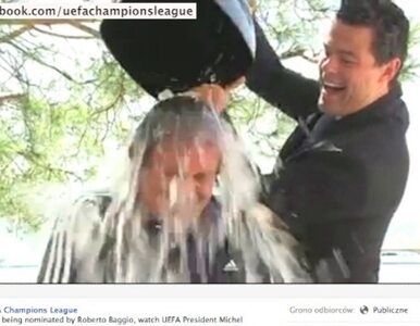 Miniatura: Platini dołączył do Ice Bucket Challenge i...