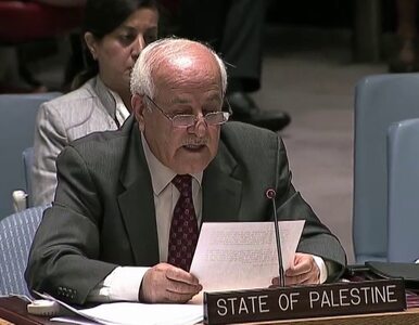 Miniatura: Palestyna wzywa ONZ do powstrzymania...