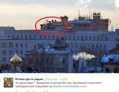 Miniatura: Śmigłowce FSB i Kremla nad Moskwą. Mają...