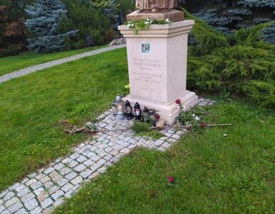Miniatura: Zdewastowano pomnik Jana Pawła II. Fidei...