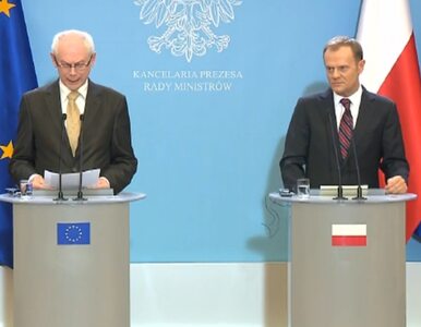 Miniatura: Van Rompuy po spotkaniu z Tuskiem: Nasze...