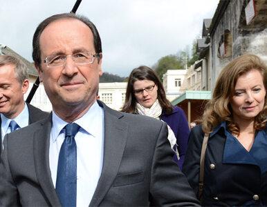 Miniatura: Hollande minimalnie przed Sarkozym