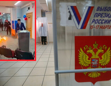 Miniatura: Rosjanie podpalają urny wyborcze i niszczą...