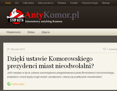 Miniatura: "ACTA ograniczy wolność słowa". Przykład?...