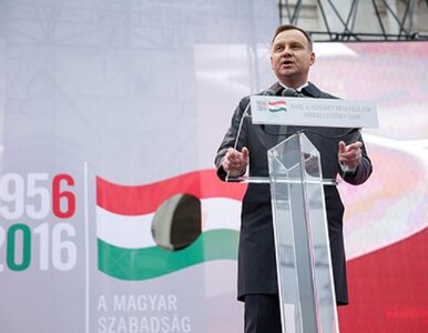 Miniatura: Prezydent Duda w Budapeszcie. "Węgrzy...