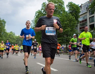 Miniatura: Tusk wziął udział w biegu na 20 km. „Było...