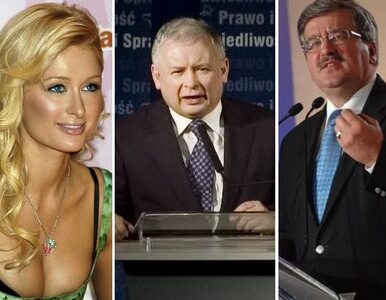 Miniatura: Komorowski, Kaczyński i&#8230; Paris Hilton