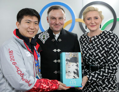 Para prezydencka odwiedziła sportowców w wiosce olimpijskiej w Pjongczangu
