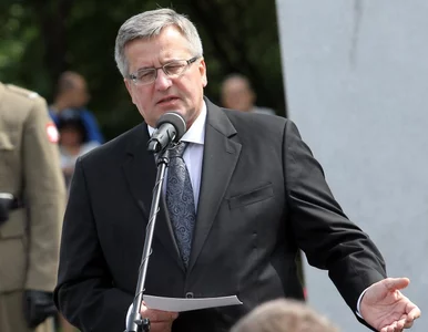 Miniatura: Komorowski zaatakowany jajkiem na Ukrainie