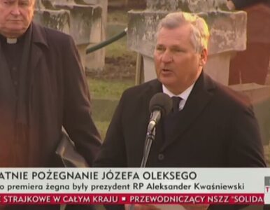 Kwaśniewski wspomina Oleksego. "Był postacią symboliczną"