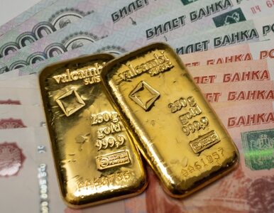 Rosja może finansować wojnę ze swoich zapasów złota. Ma go ponad 2300 ton