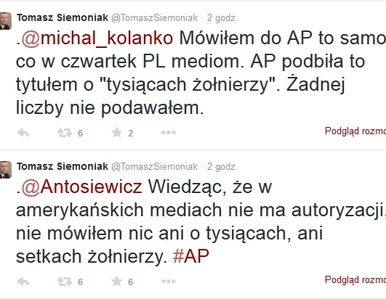 Miniatura: Siemoniak: Nie mówiłem nic ani o...