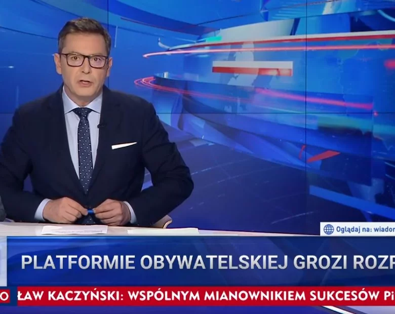 Miniatura: „Wiadomości” TVP o powrocie Tuska....