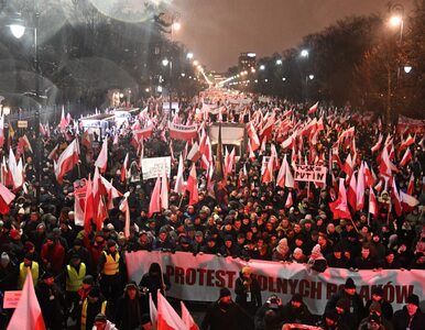 Miniatura: Protest w obronie Wąsika i Kamińskiego....