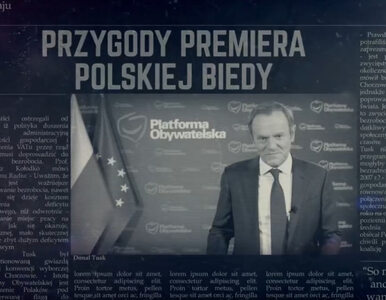 „Przygody premiera polskiej biedy”. Morawiecki uderza  w Tuska filmem