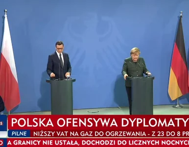 Miniatura: Angela Merkel po spotkaniu z Mateuszem...