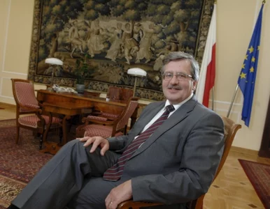 Miniatura: Bronisław Komorowski z Laurem Studenckim....