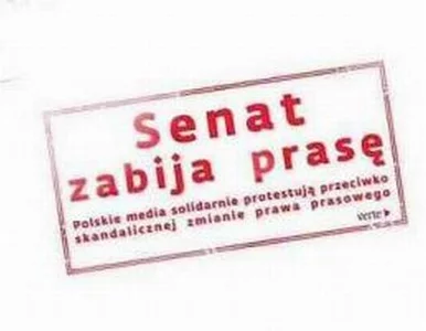 Miniatura: Senat próbuje kneblować polskie media?...