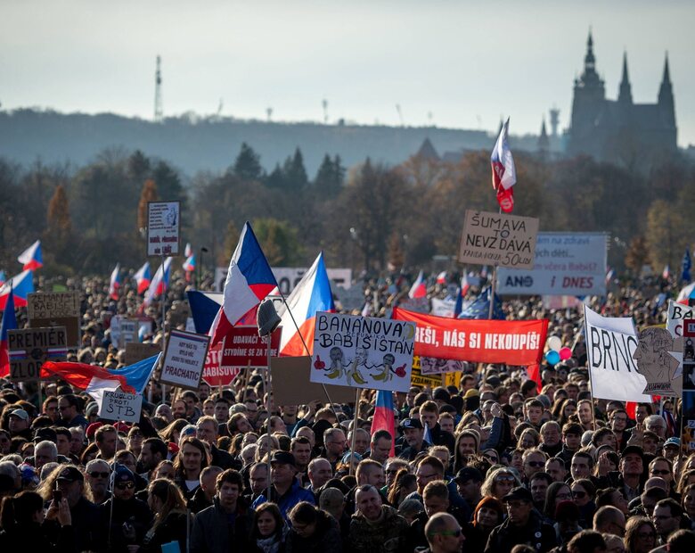 Miniatura: Czechy. Ogromny protest przeciwko władzom...
