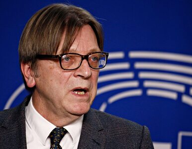 Guy Verhofstadt zdecydowanie o unijnych funduszach dla Polski. Stawia...
