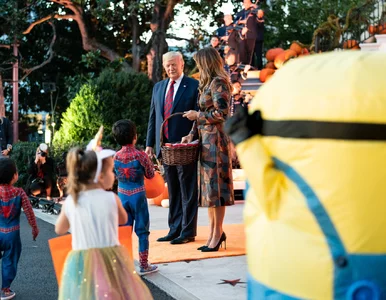 Miniatura: Halloween w Białym Domu. Trump miał...