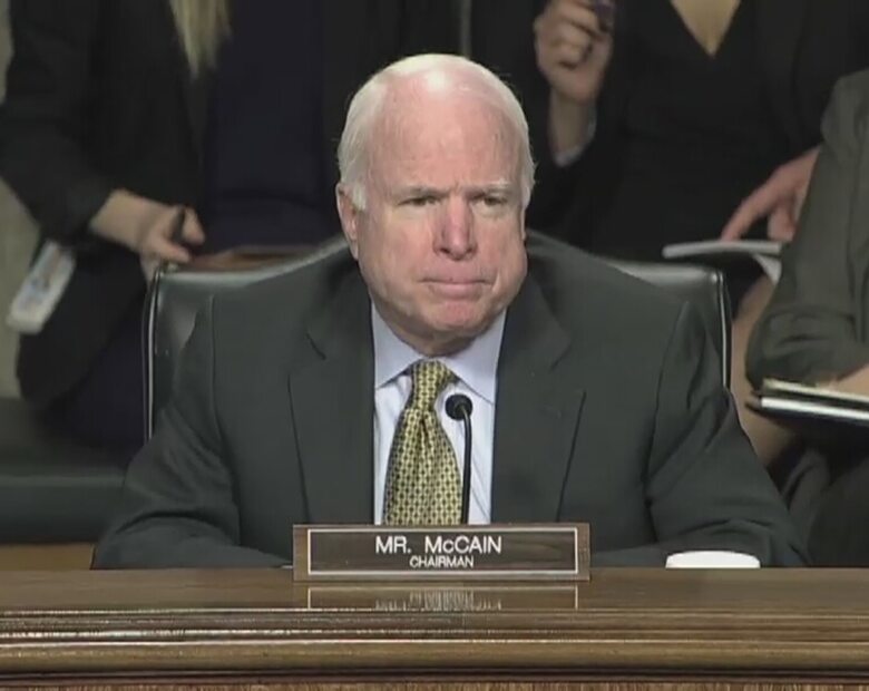 Miniatura: John McCain do demonstrantów: Wynoście się...