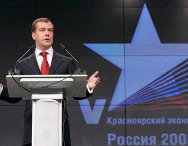 Miedwiediew zaprezentował swój program gospodarczy