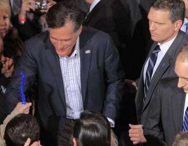 Miniatura: Zaatakował Romney'a ... brokatem
