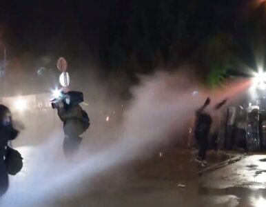 Protesty po wyborach w Gruzji. Policja użyła armatek wodnych przeciwko...