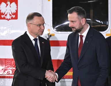 Miniatura: Duda ramię w ramię z Sikorskim i...