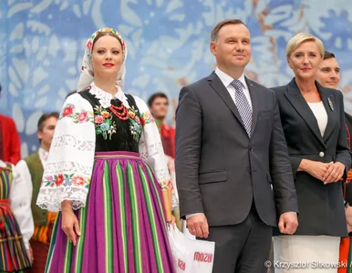 Miniatura: Święto folkloru w Spale. Andrzej Duda...