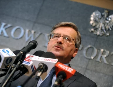 Miniatura: Komorowski: będę poganiał rząd do pracy