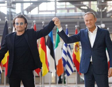 Miniatura: Tusk spotkał się w Brukseli z Bono....