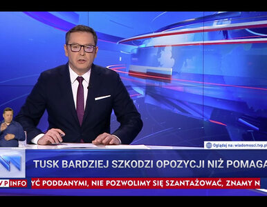 Miniatura: „Wiadomości” TVP uderzają w Donalda Tuska....