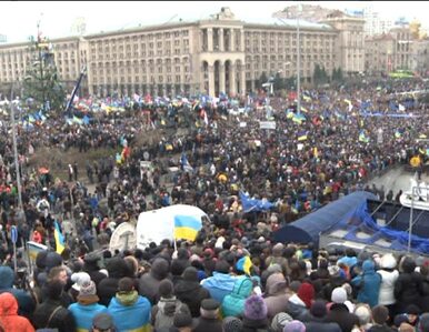 Miniatura: Ukraina: demonstranci zdobyli budynek Rady...