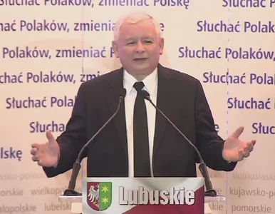 Miniatura: Kaczyński gratuluje piłkarzom:...