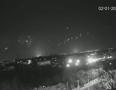Miniatura: Jest nagranie z nocnej walki nad Kijowem....