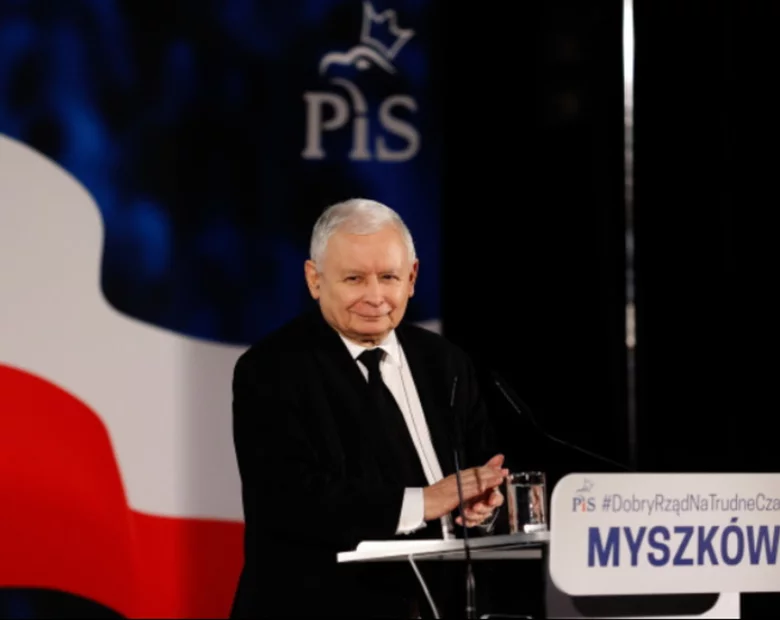 Miniatura: Jarosław Kaczyński w Myszkowie....